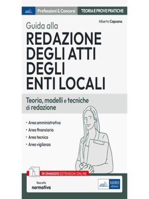cover image of Guida alla redazione degli atti degli enti locali